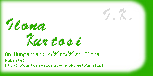 ilona kurtosi business card